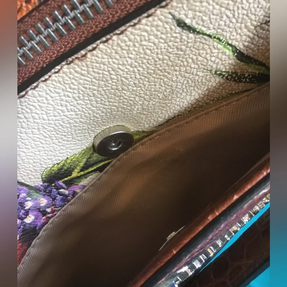 Dana Buchman Floral Crossbody Bag - Picture 6 of 13